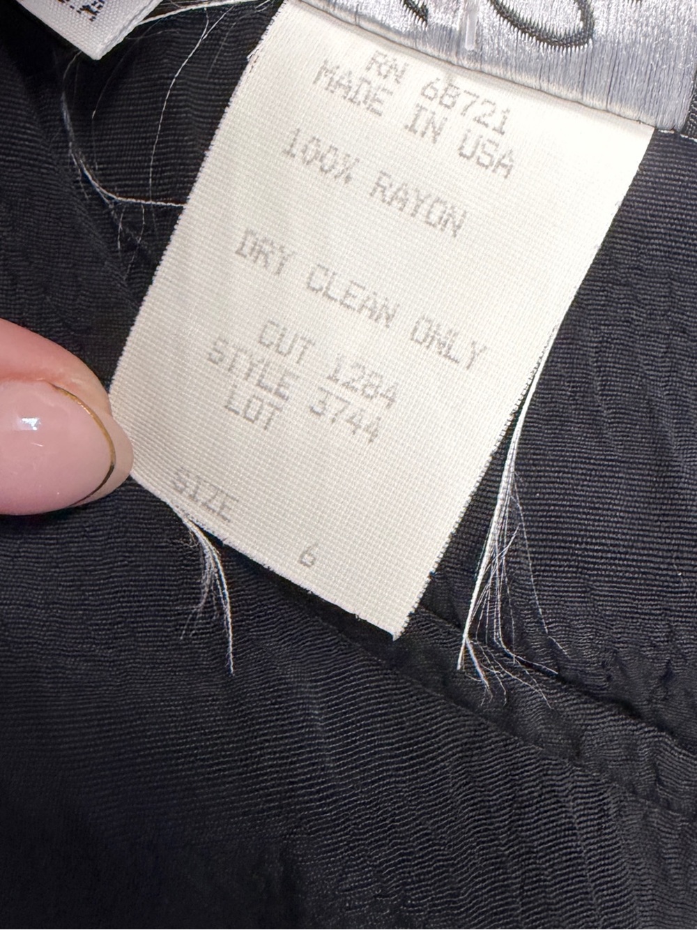 Y2K Wild Rose Black Dress With Bow Accentsw - 6 - Picture 7 of 7